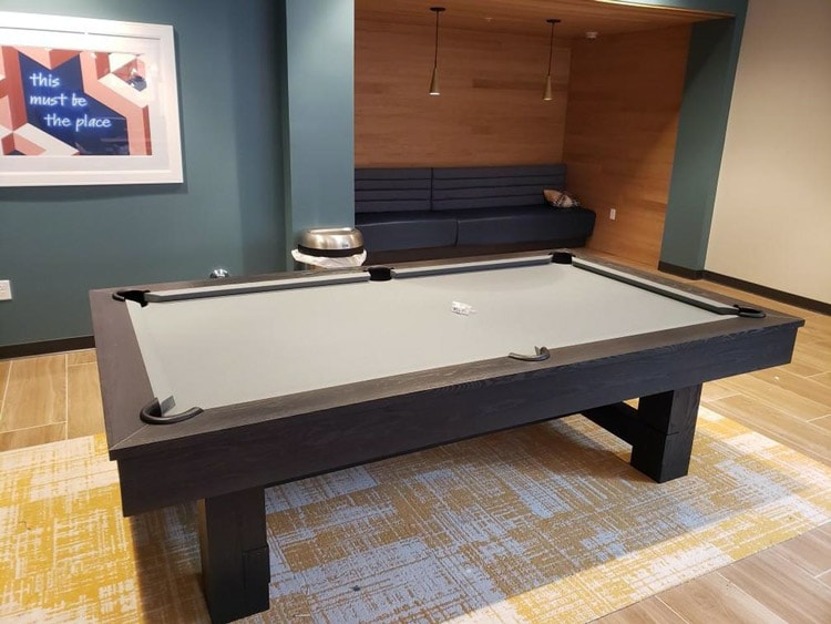 Rocky slate pool table